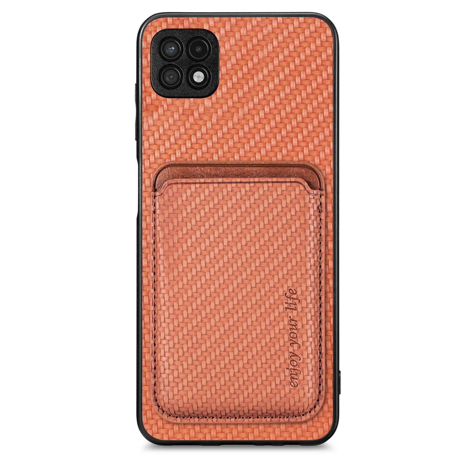 For Samsung Galaxy A22 5G (EU Version) Card Holder Design Detachable 2-in-1 Magnetic Phone Case Carbon Fiber Texture PU Leather TPU PC Protective Cover For Samsung Galaxy A22 5G (EU Version) Card Holder Design Detachable 2-in-1 Magnetic Phone Case Carbon Fiber Texture PU Leather TPU PC Protective Cover
